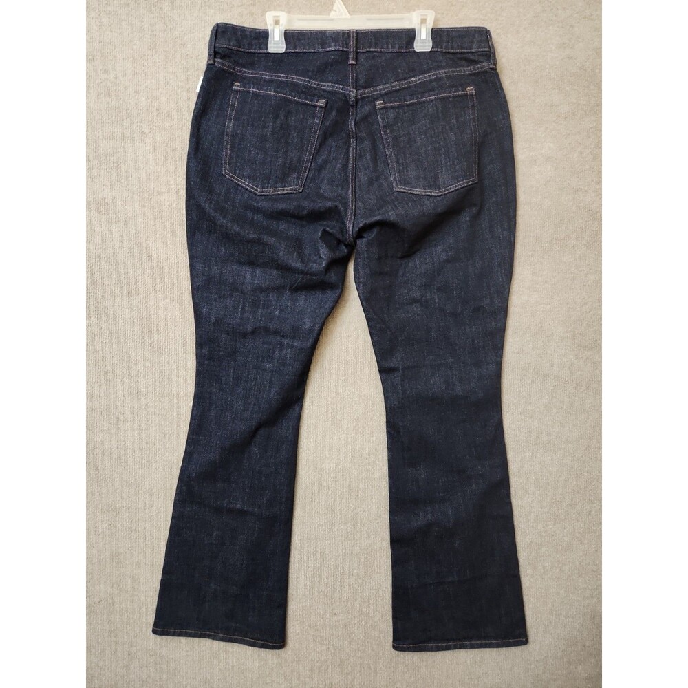 Old Navy Mid Rise Bootcut Jeans Womens 18 Tall Blue Dark Wash NEW - Picture 4 of 8